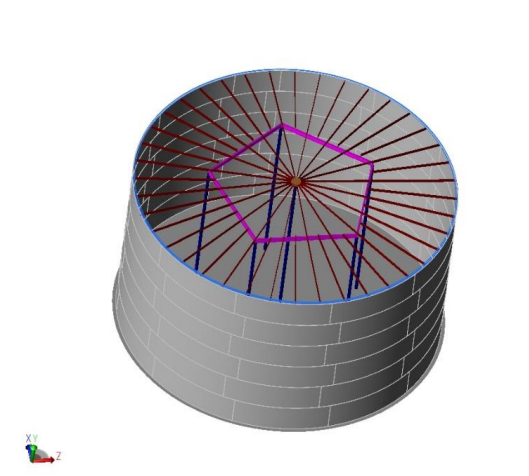 Modelo estrutural de tanque para o Grupo Monto